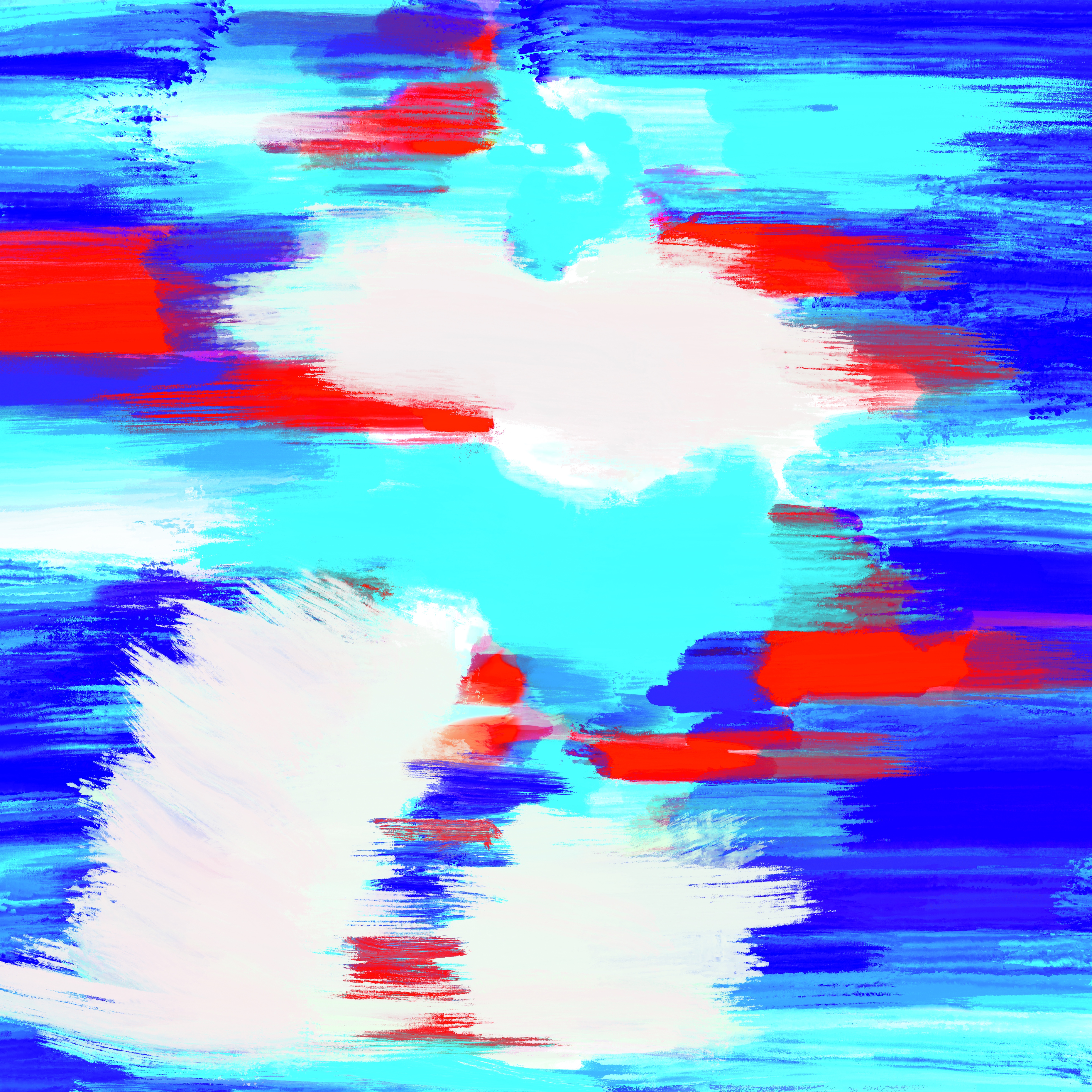 Piranha — digital painting de Nicolas Milon-Domecyn, 30x30 cm, 2024